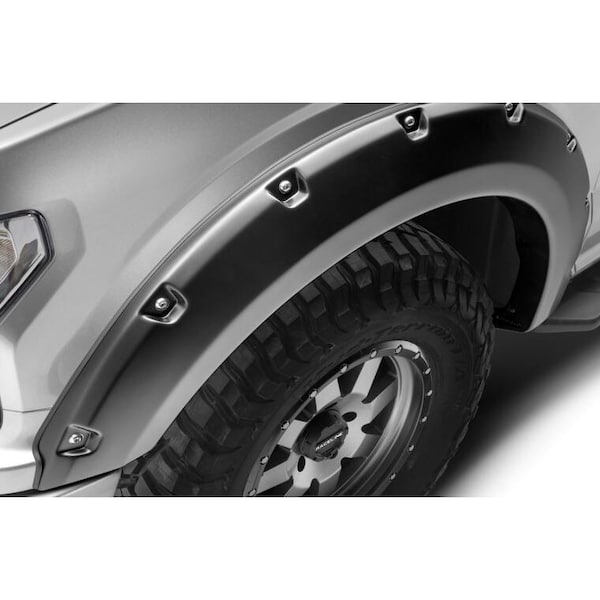 18-C F150 FENDER FLARES POCKET STYLE 4PC BLACK